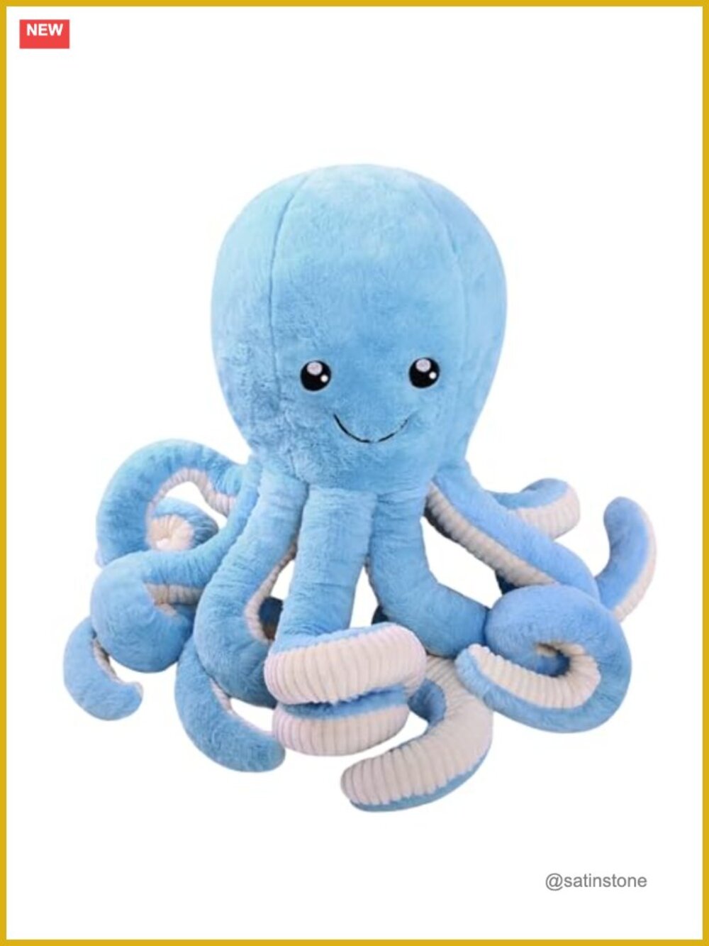 Soft Cotton Octopus Stuffed Animal Plush Toy, Cute Companion for Sleep